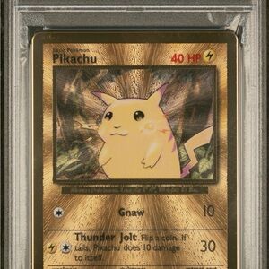 PSA 8 Pikachu Gold Metal Ultra Premium Collection #58